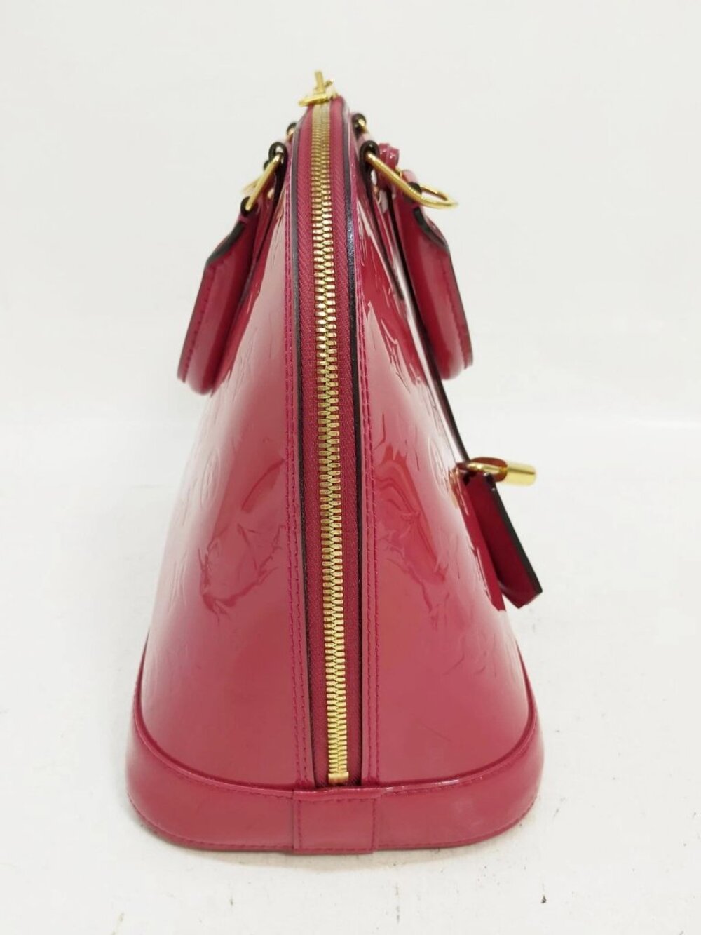 Authentic Louis Vuitton Alma PM Rose Vernis Patent Leather Satchel LV Handbag - Picture 5 of 16